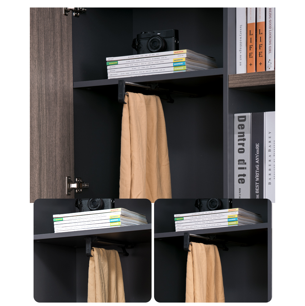 5 Shelf Bookcase with Wardrobe LI-2001