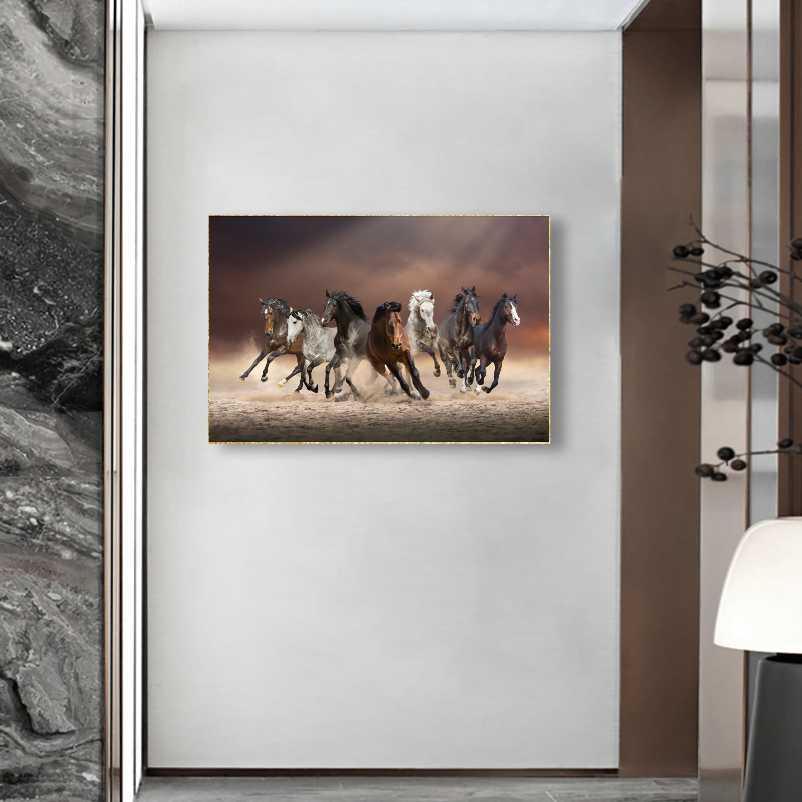 VOFFOV® 7 Horse Modern Canvas Wall Decor