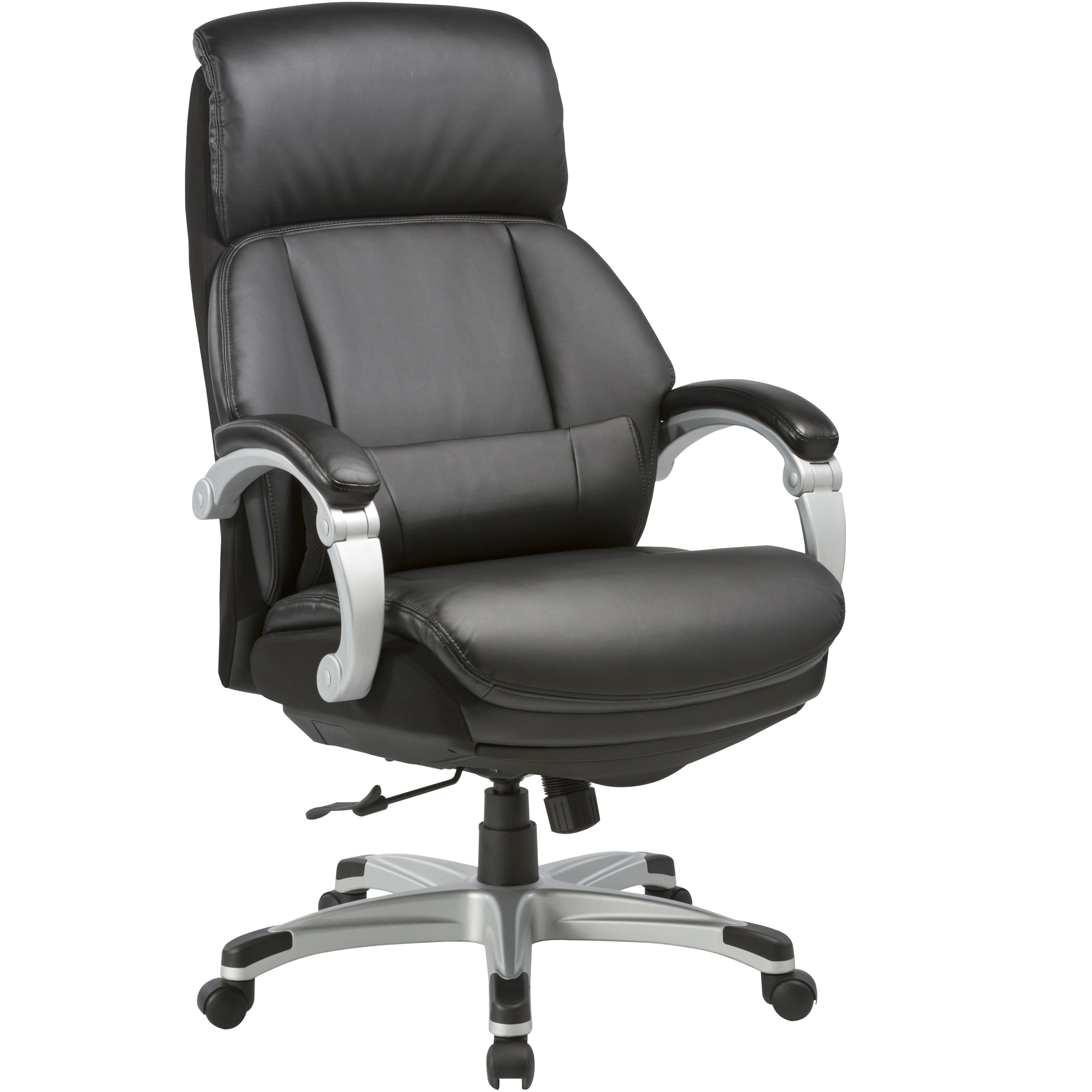 VOFFOV® Big & Tall Ergonomic Bonded Leather Office Chair with Lumbar Support