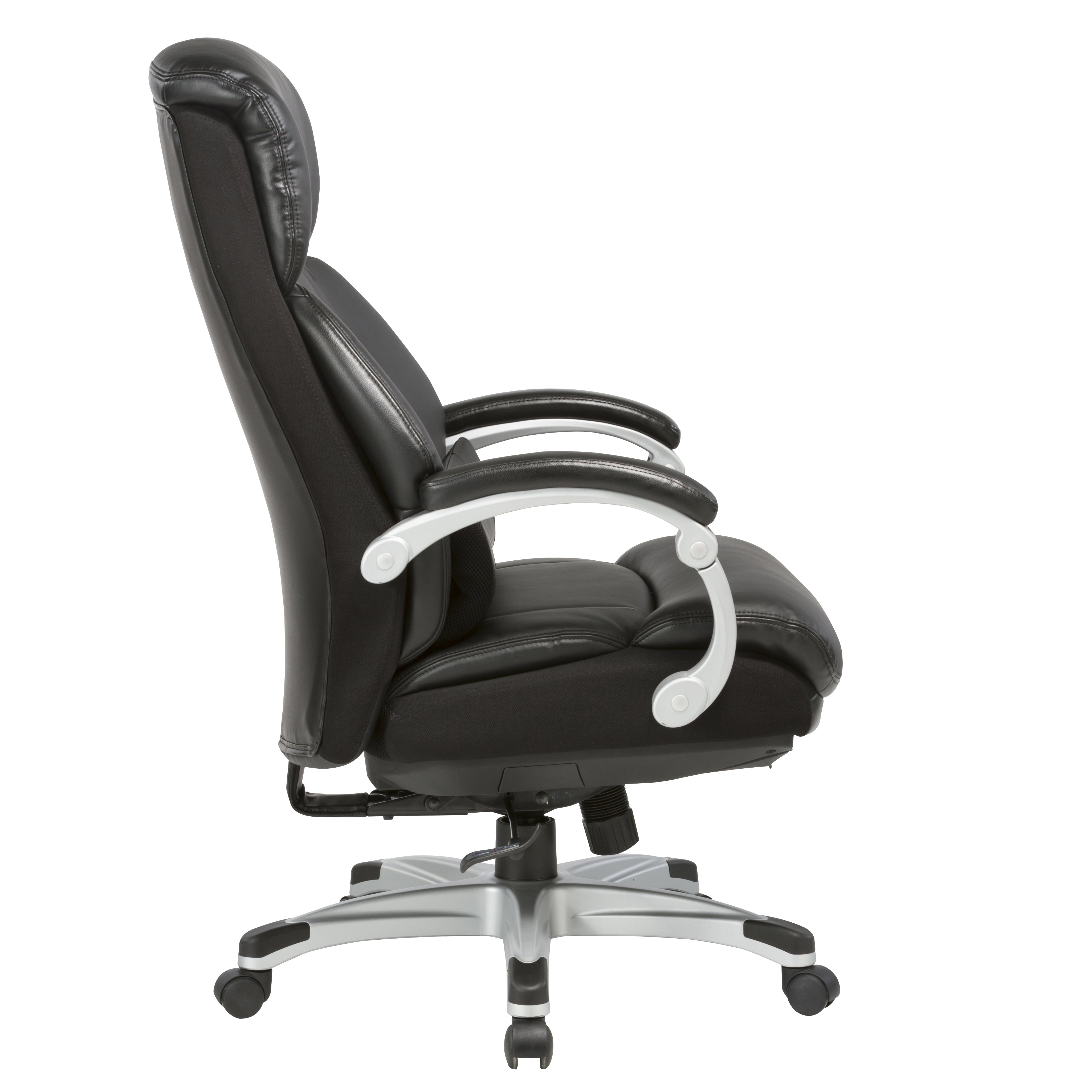 VOFFOV® Big & Tall Ergonomic Bonded Leather Office Chair with Lumbar Support