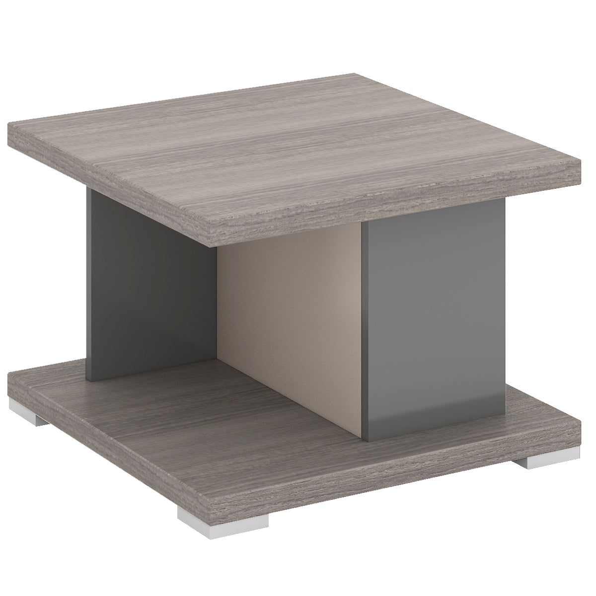 VOFFOV® 2 Tiers Square Coffee Table Side Table for Living Room