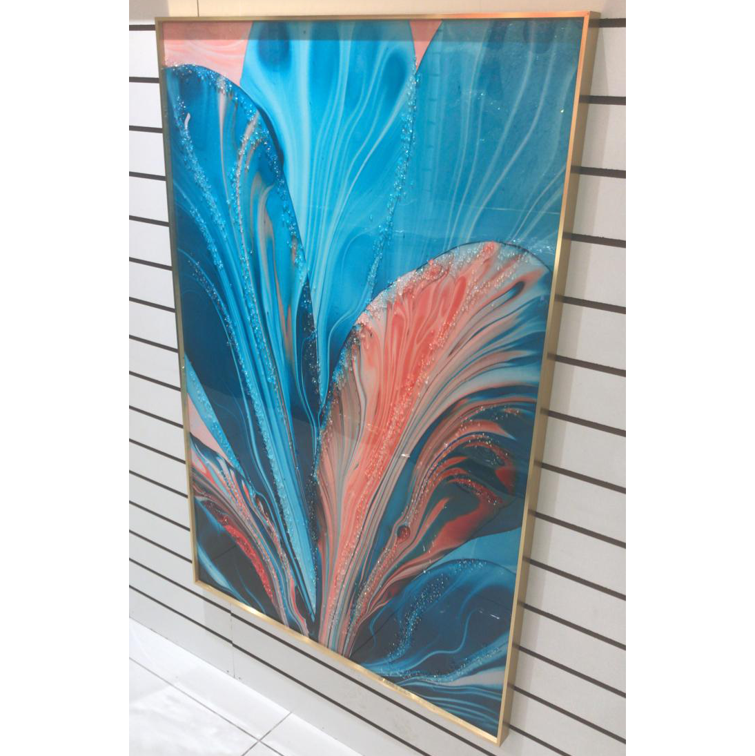 VOFFOV® Abstract Leaves Wall Art for Living Room