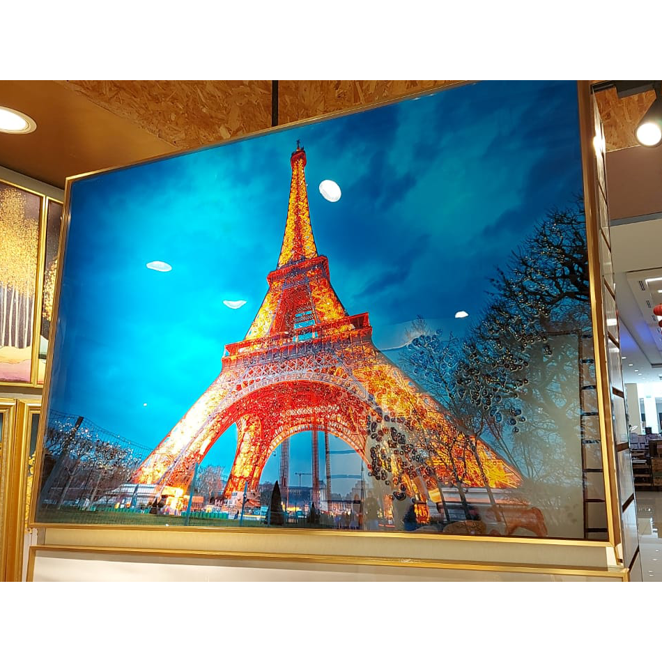 VOFFOV® Eiffel Tower Night View Wall Art