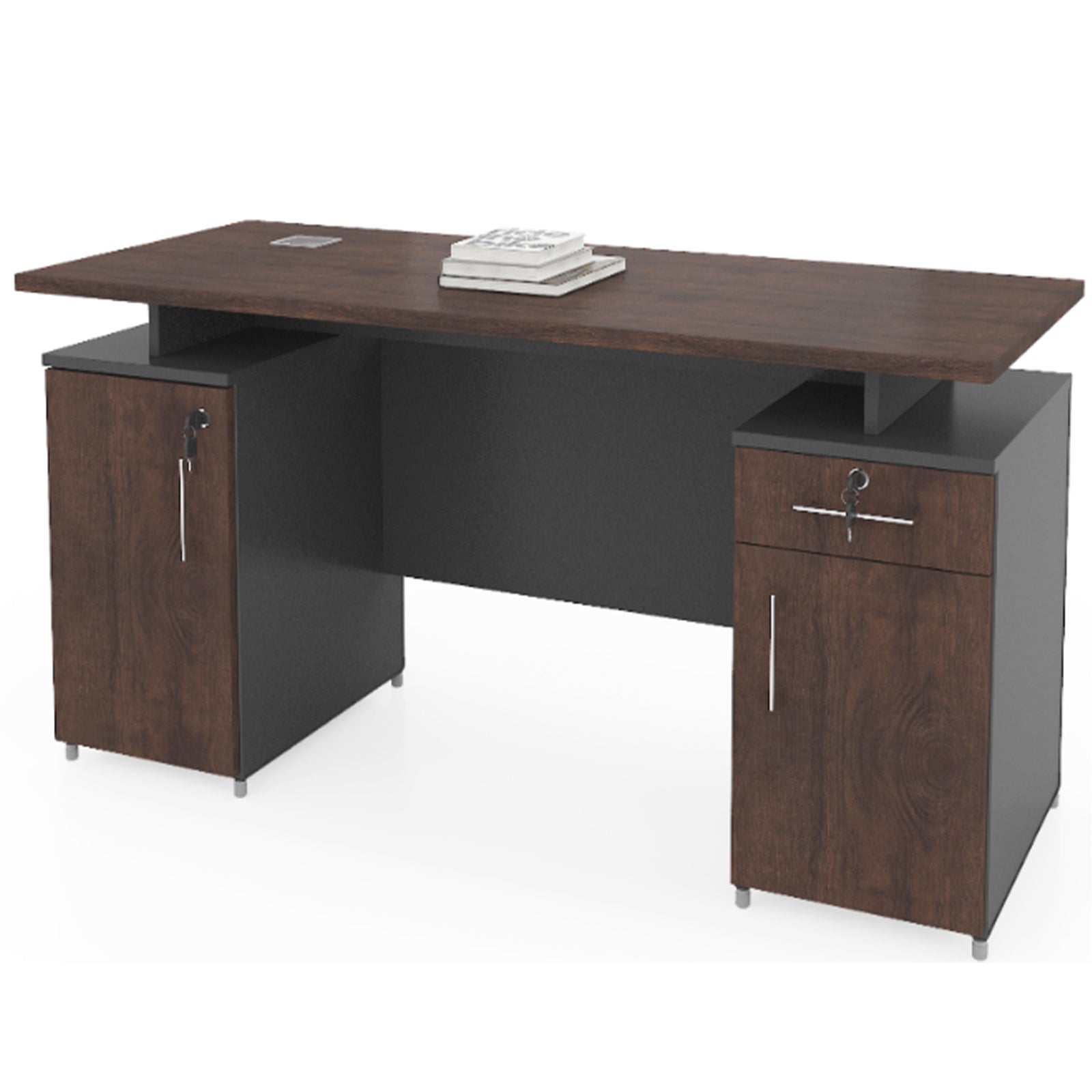VOFFOV® Front Desk Office Table w/ Storage