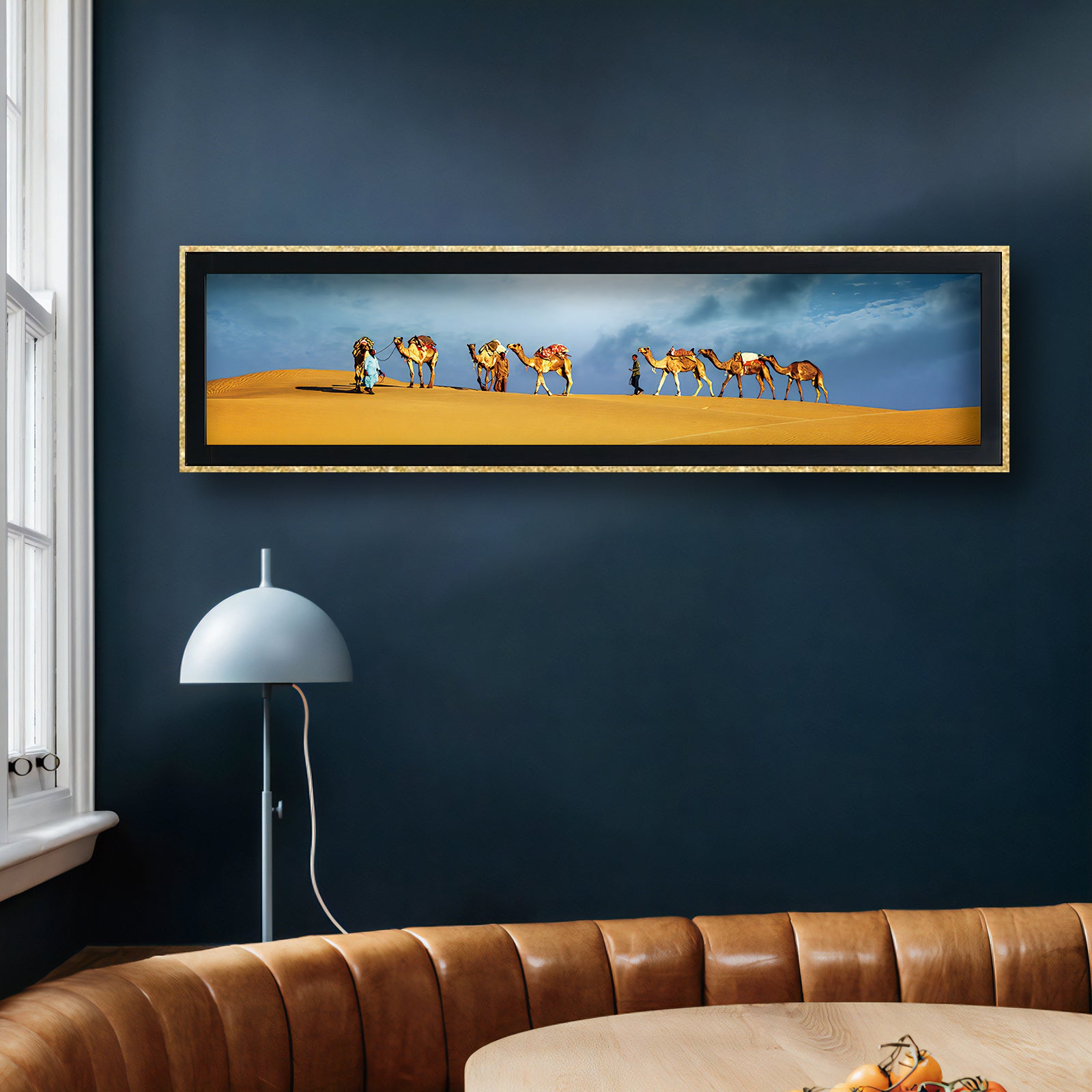 VOFFOV® Living Room Wall Art Camel Team in the Desert