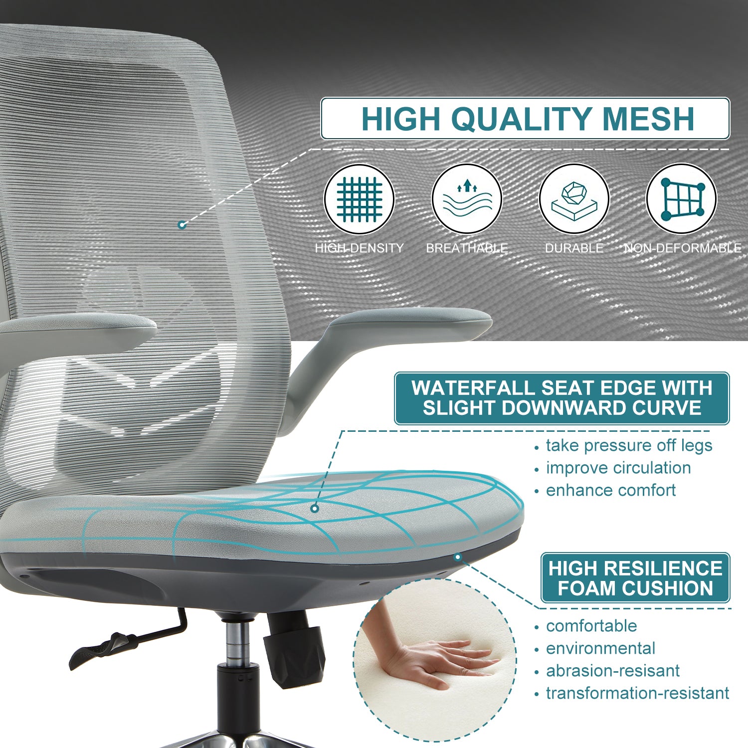 VOFFOV® Modern Multi-Task Office Chair
