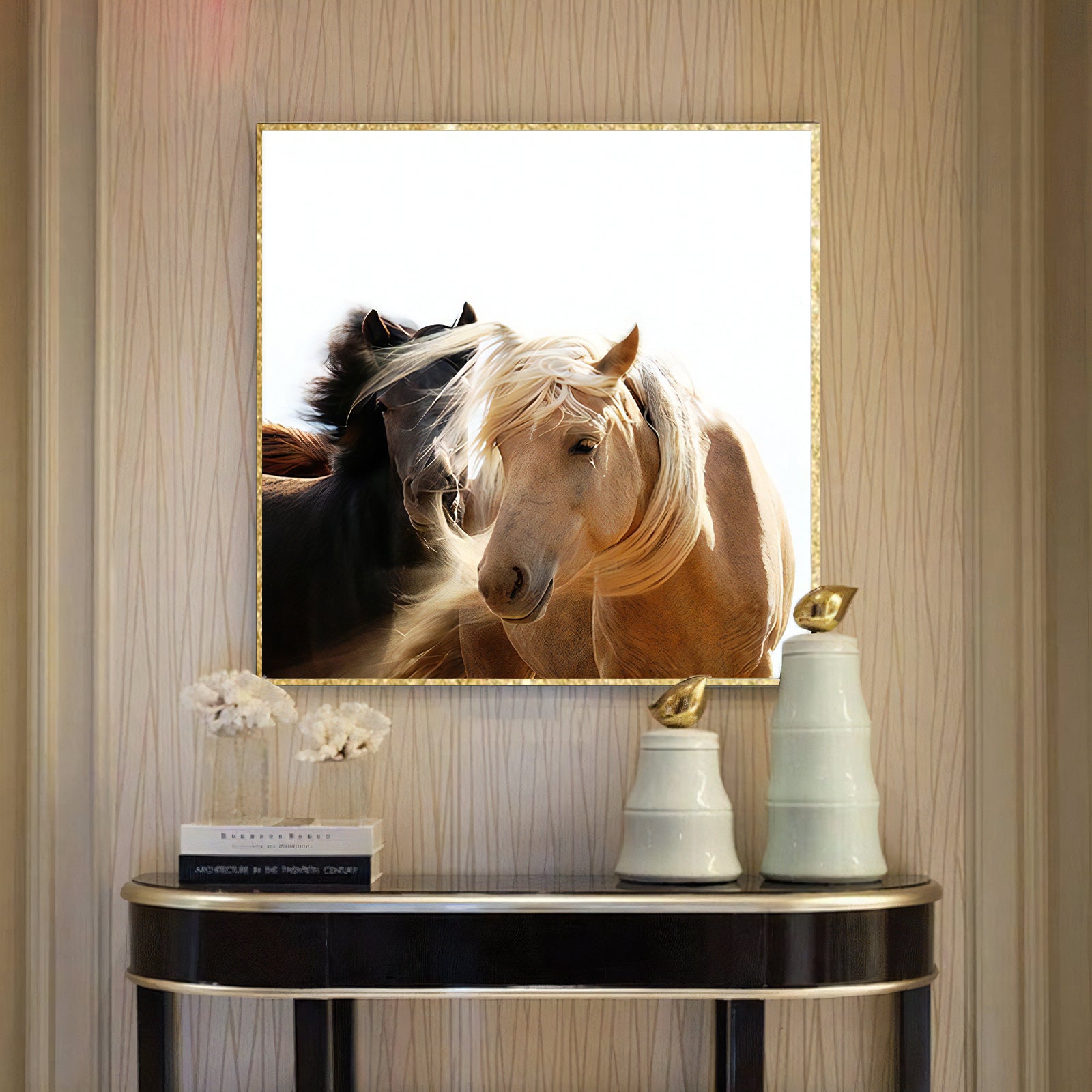 VOFFOV® Office Wall Decor Horse Canvas Art 2PCS