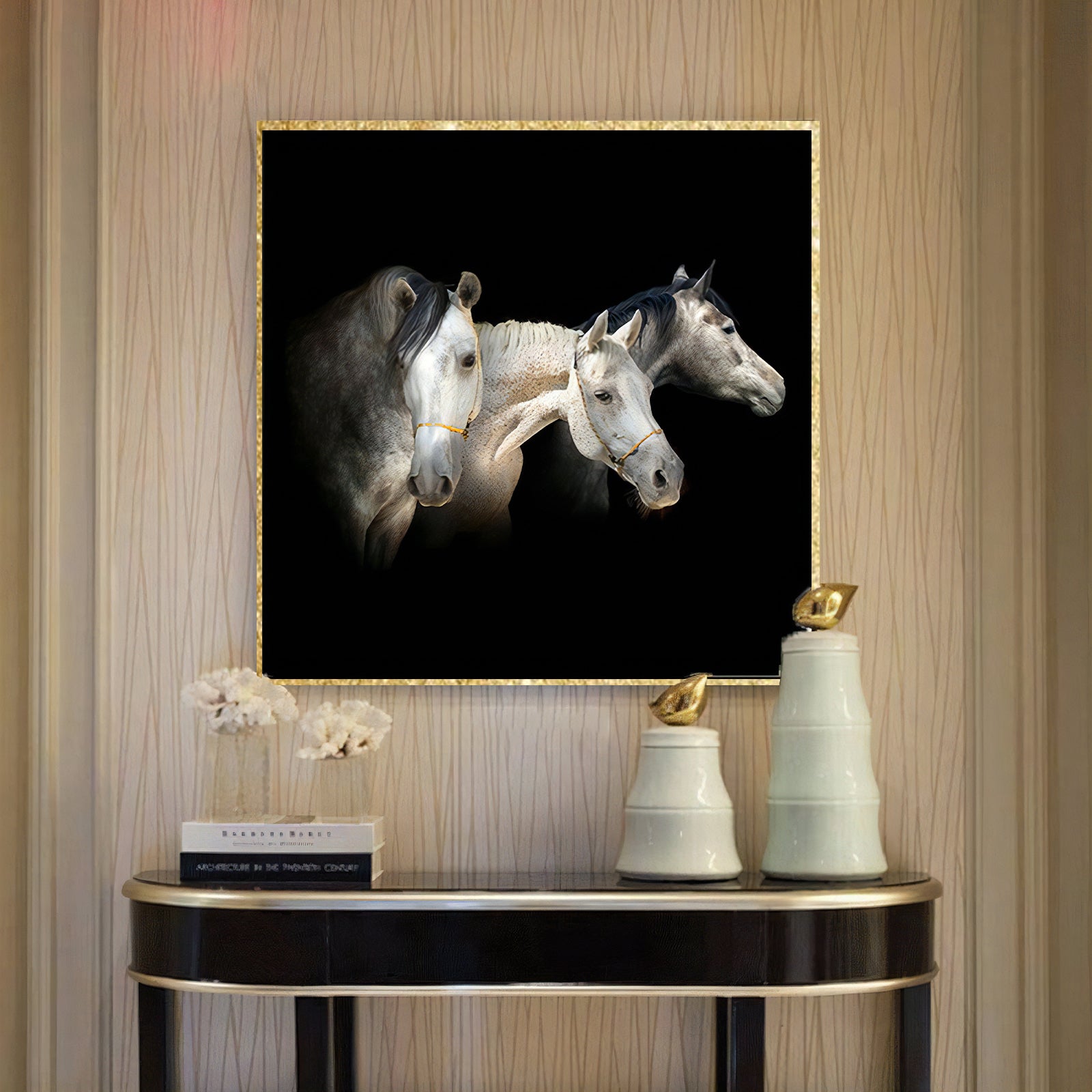 VOFFOV® Office Wall Decor Horse Canvas Art 2PCS
