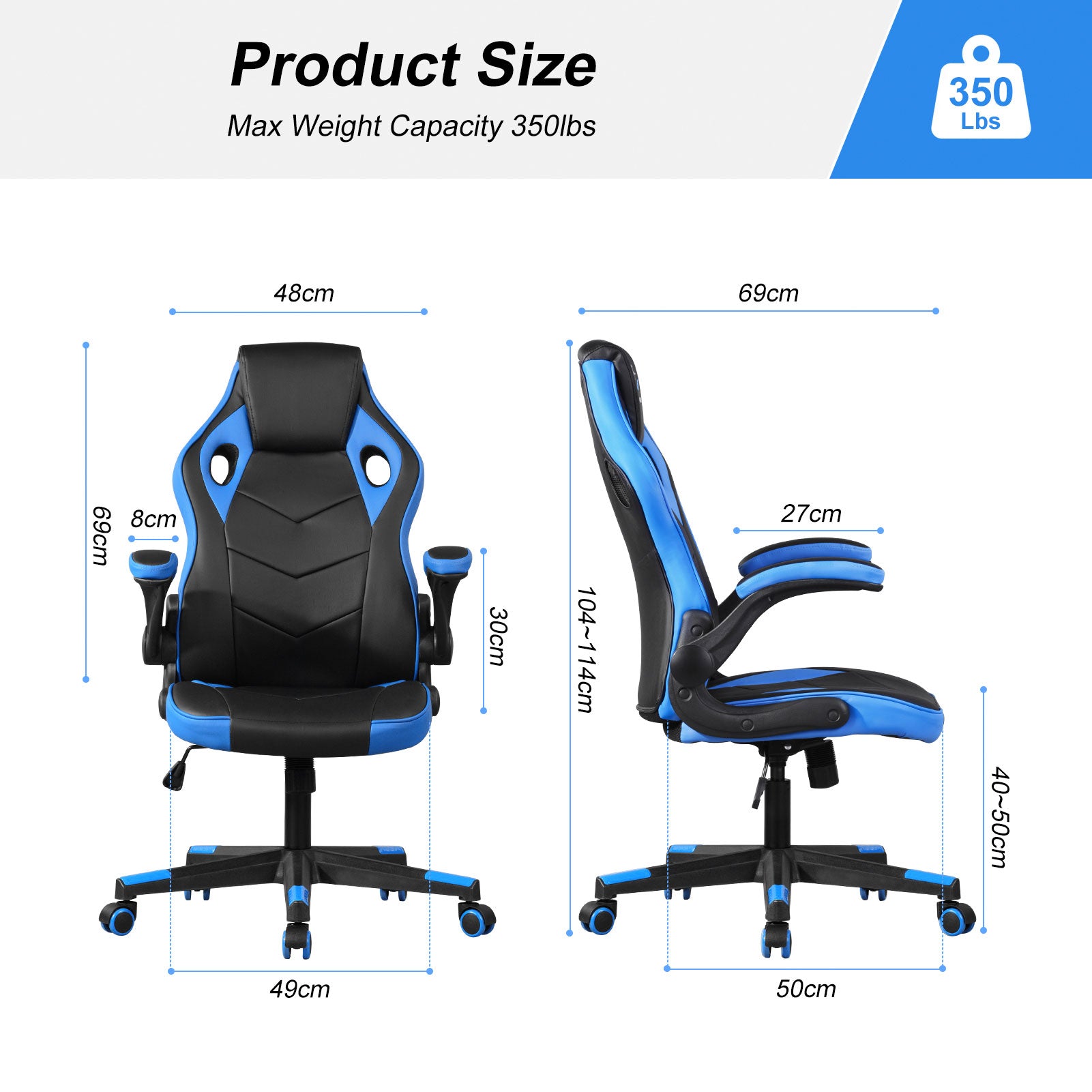 Racing Gaming Chair CL19-14 Blue