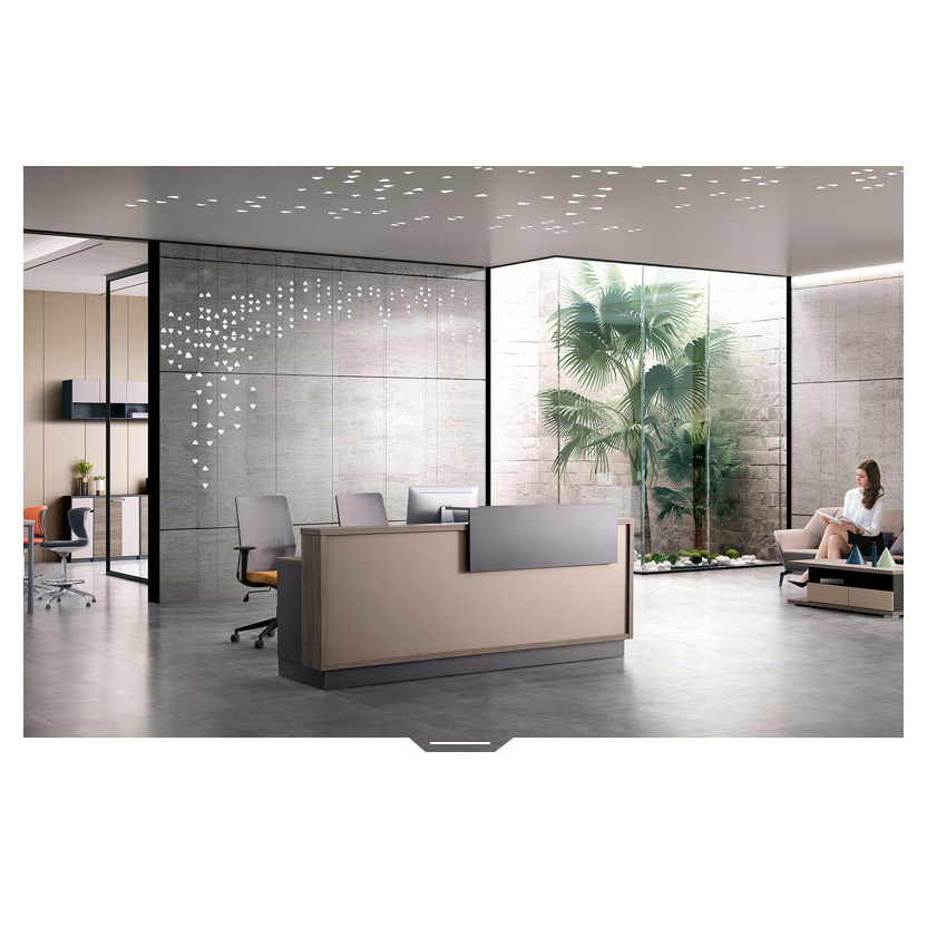 Rectangular 1 Person Laminate Reception Desk LI-Q24