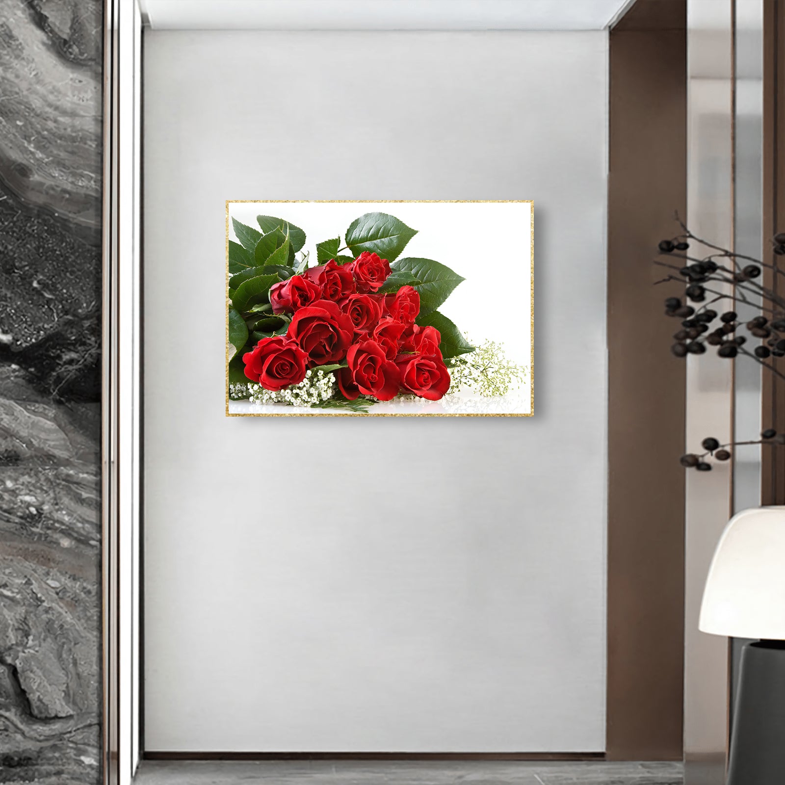 VOFFOV® Red Rose Home Decoration for Living Room