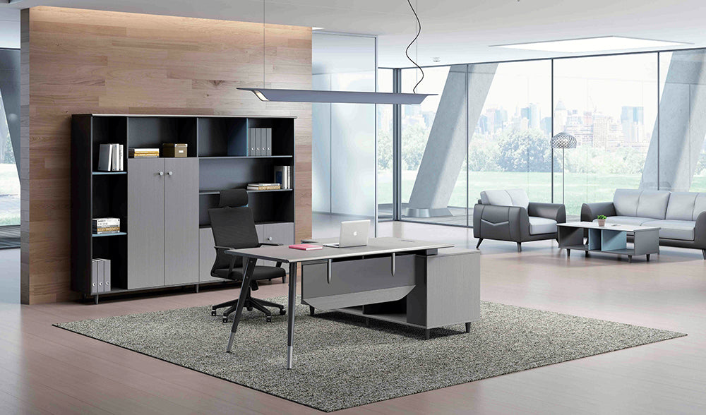 Reversible L-Shaped Executive Desk
