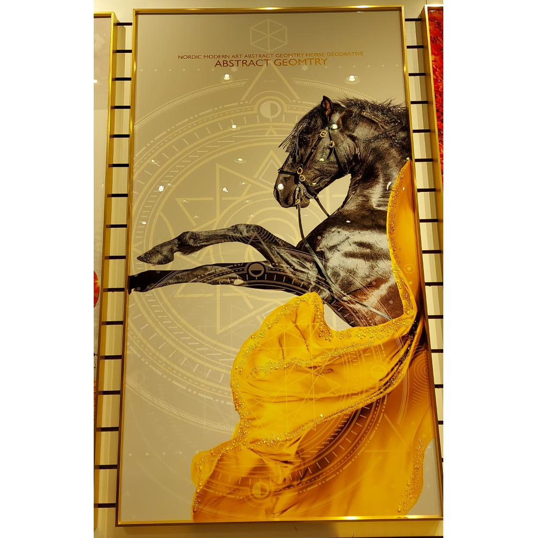 VOFFOV® Single Black Horse Modern Wall Decoration