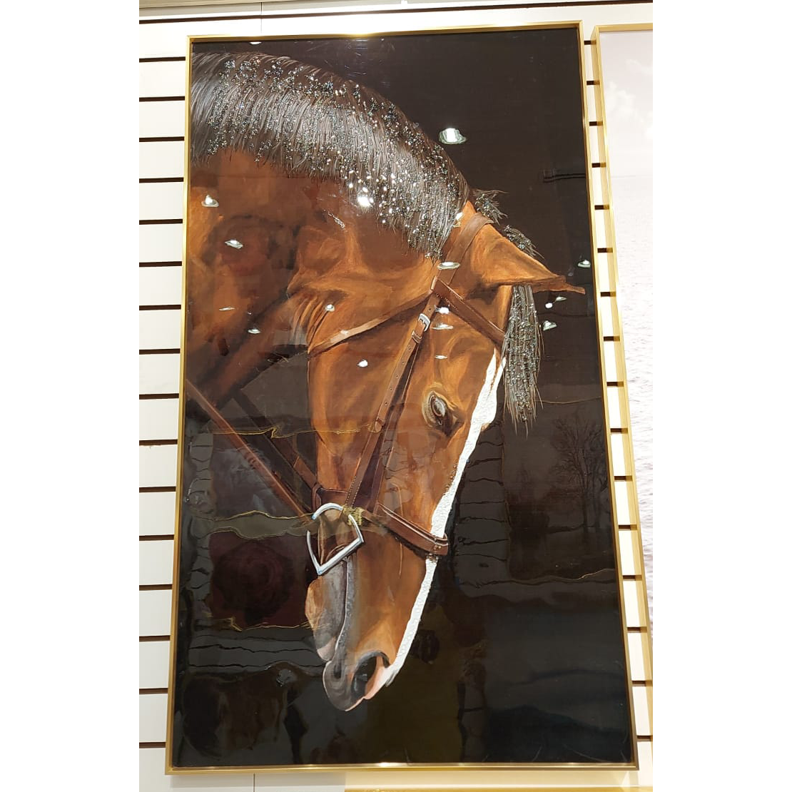 VOFFOV® Single Brown Horse Wall Art