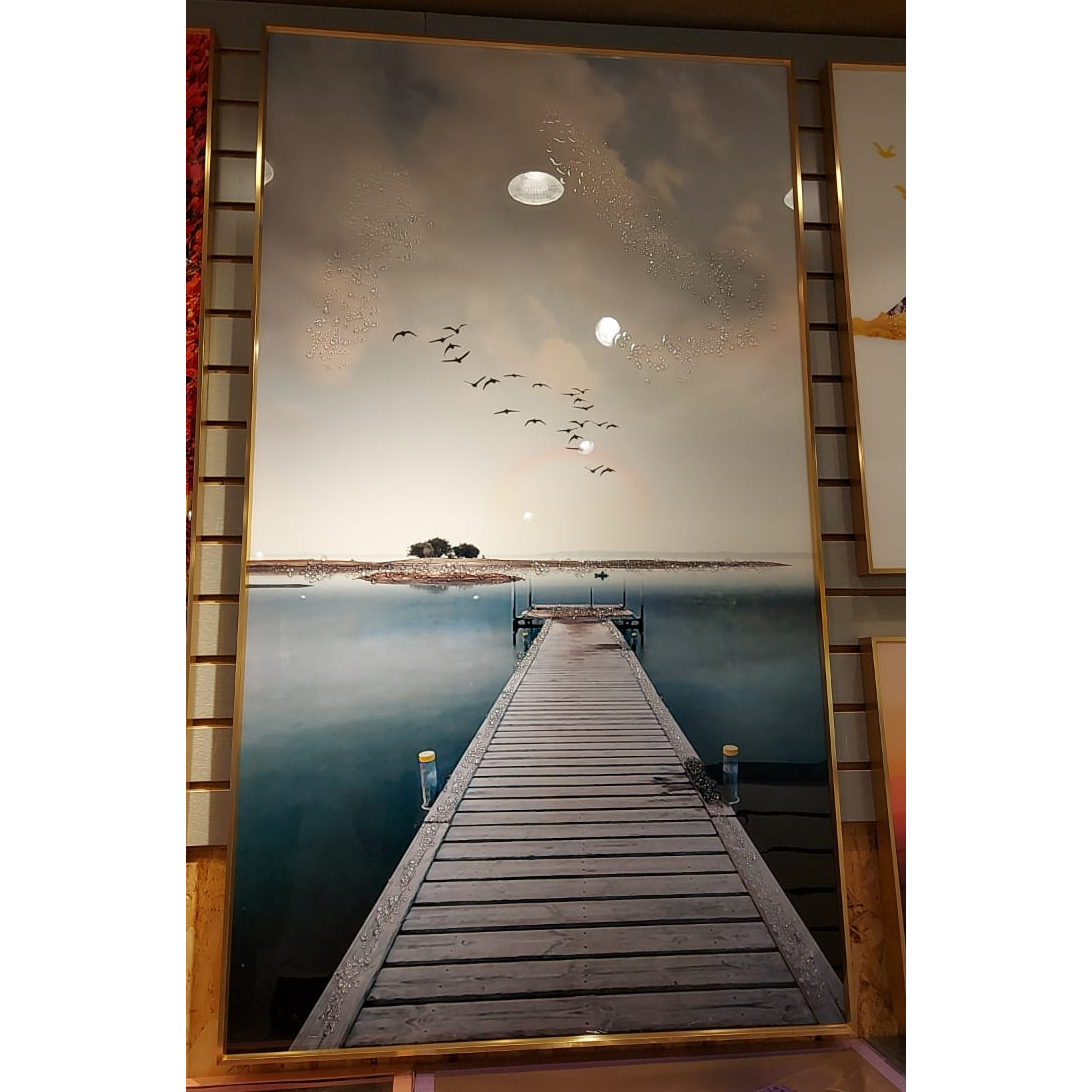 VOFFOV® Sunset Beach Landscape Living Room Wall Decor