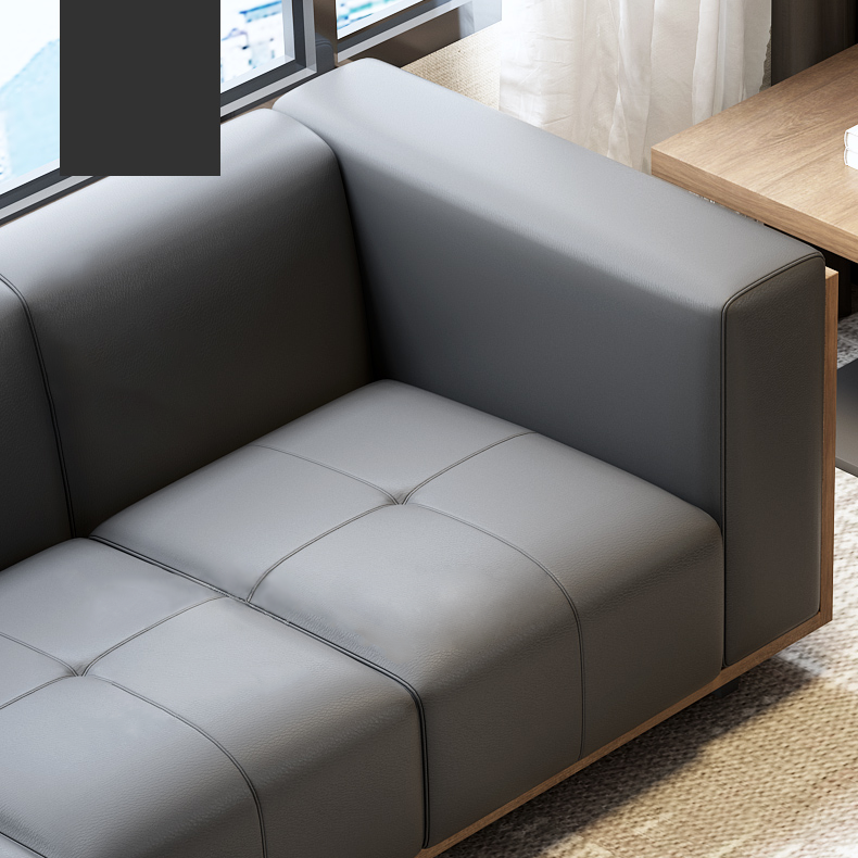 3 Seat Wide Square Arm Sofa MG-366-3S Black