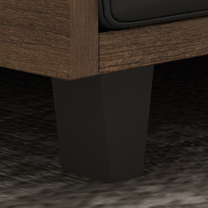 3 Seat Wide Square Arm Sofa MG-366-3S Black