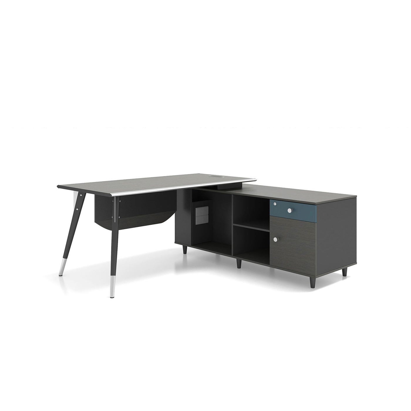 Reversible L-Shaped Executive Desk