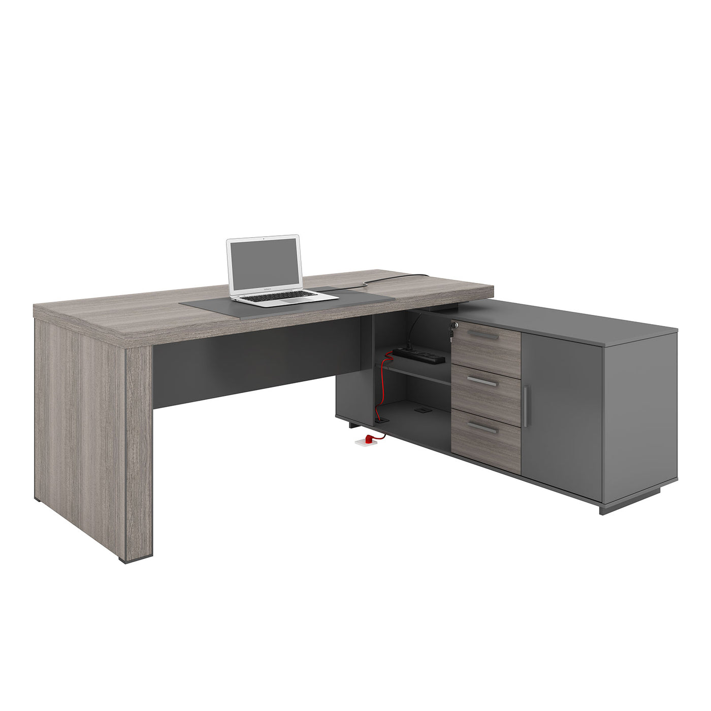 3 Drawer L-Shape Executive Desk LI-163