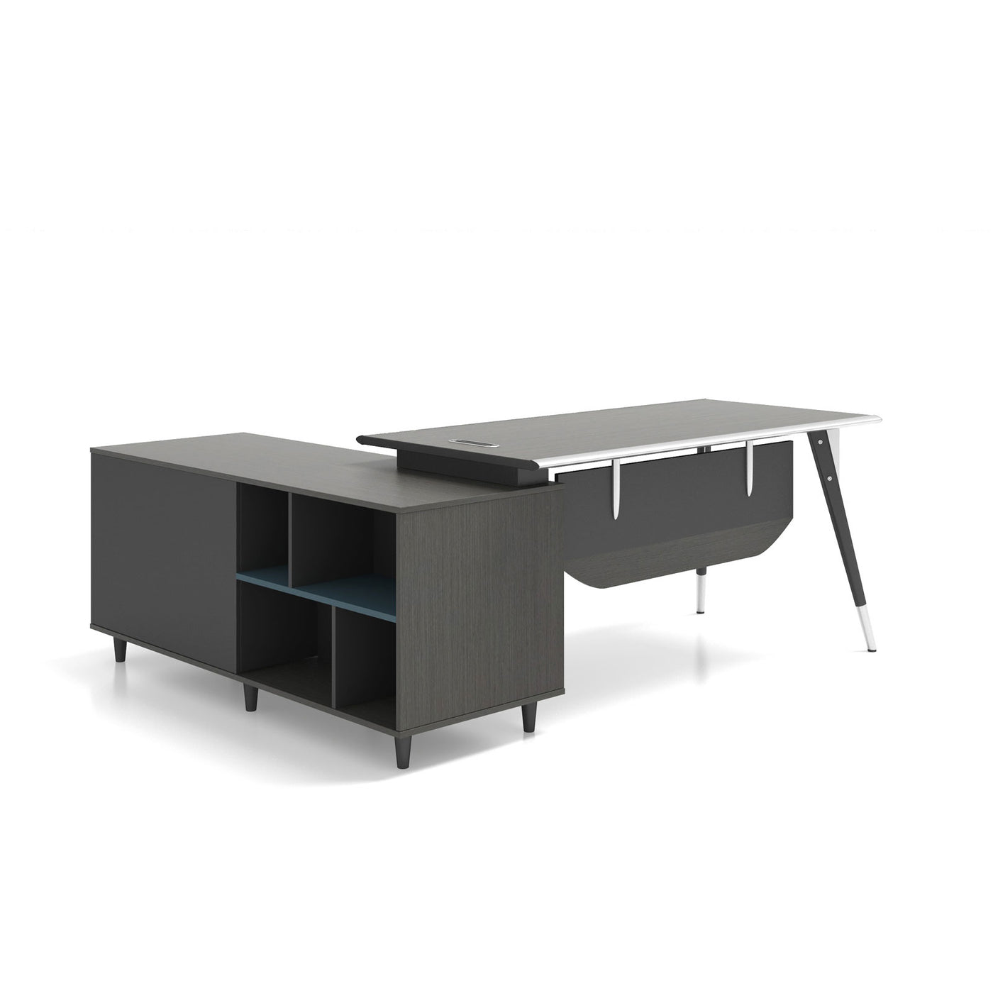 Reversible L-Shaped Executive Desk