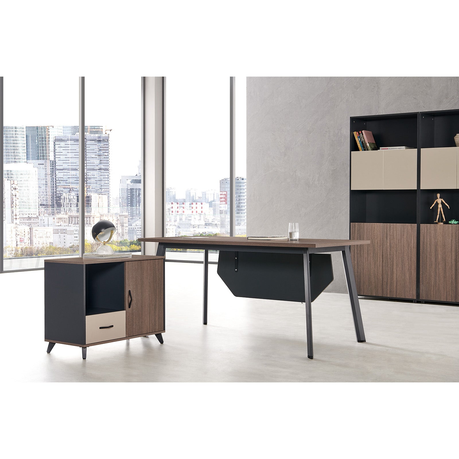 VOFFOV® Executive Desks with Side Tables