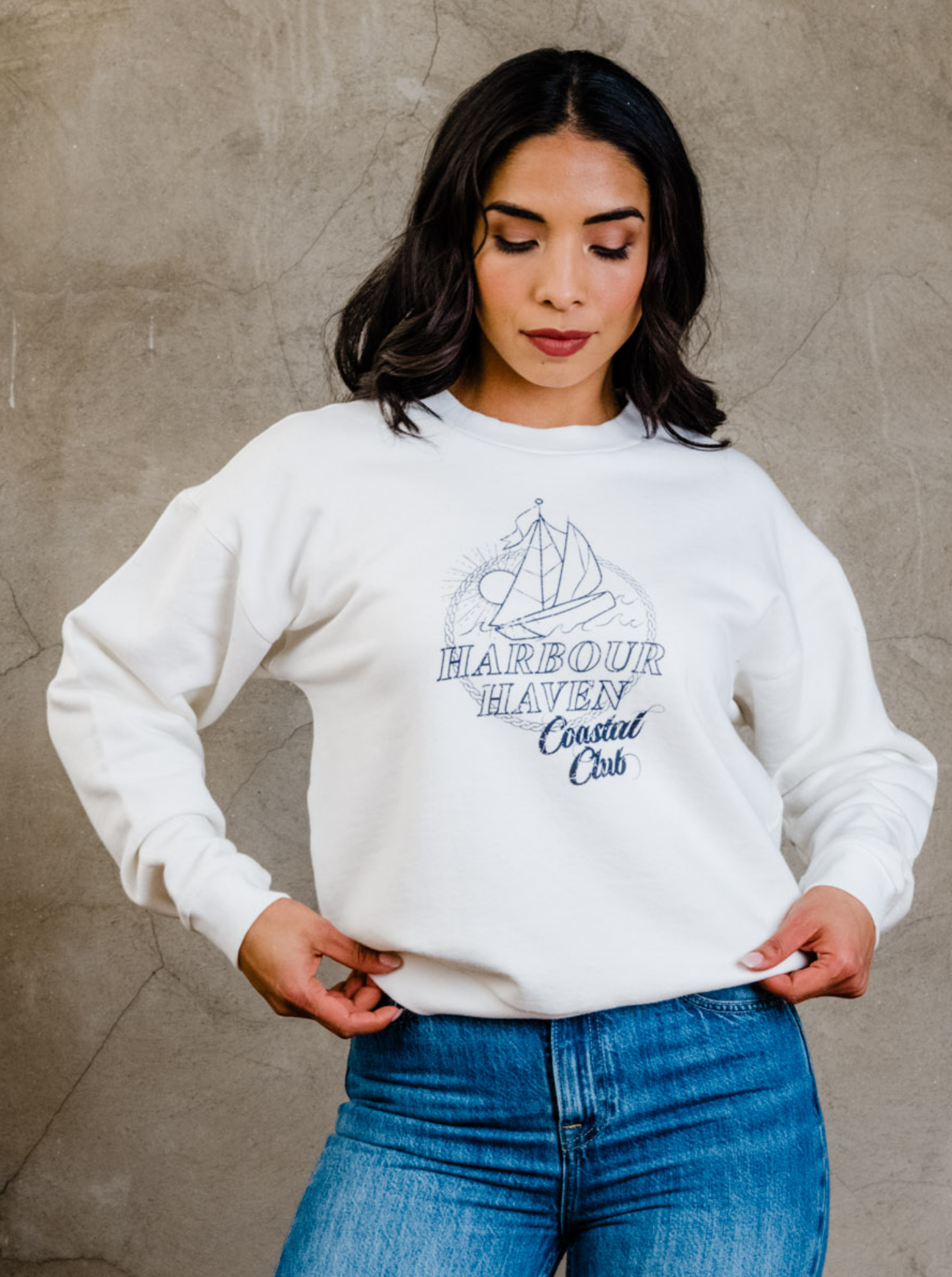 Oaklyn Graphic Sweatshirt - Almond
