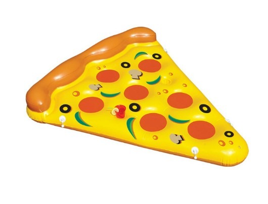 Flotador de piscina de pizza