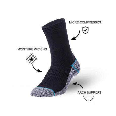 Antibakterielle, geruchshemmende Athletic Crew-Socken