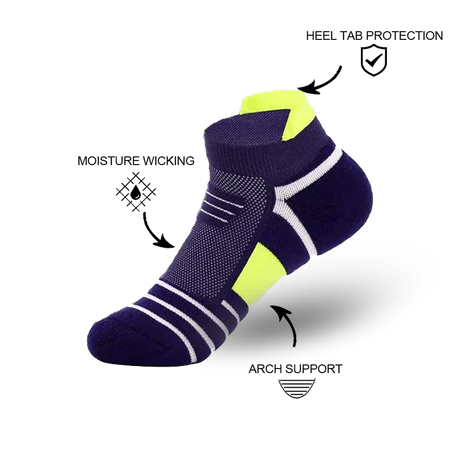 Mit Kupfer angereicherte, gepolsterte Knöchel-Laufsocken