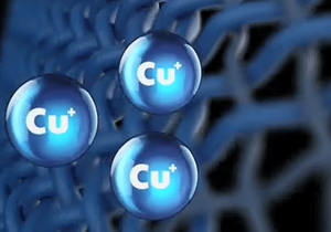 Mit Kupfer angereicherte Faser