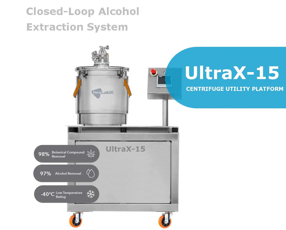 Sistema de extracción de alcohol de circuito cerrado UltraX-15