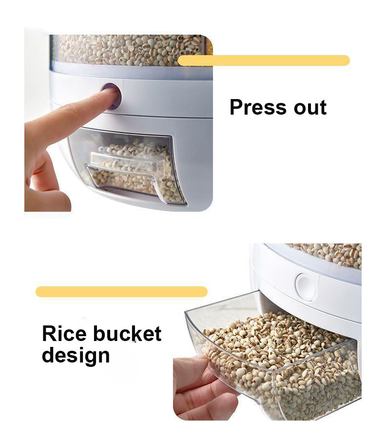rotating compartment container