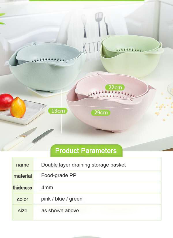 double layer rotating drain Basin