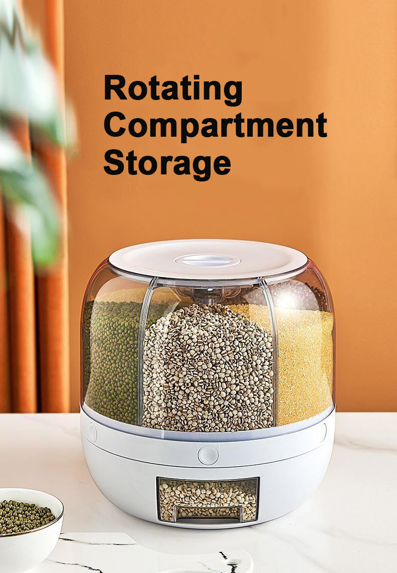 rotating compartment container