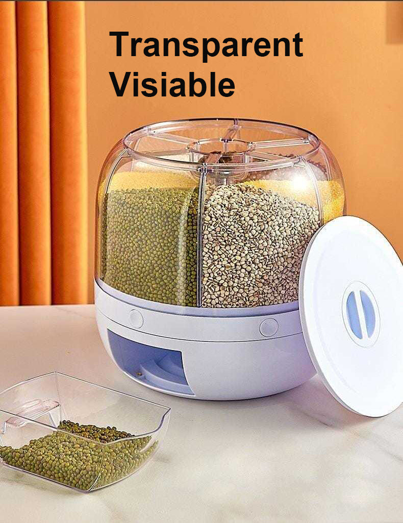 rotating compartment container