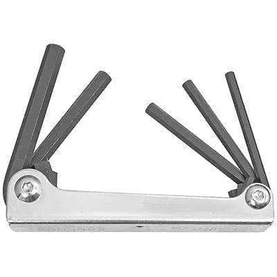 BONDHUS - 5pc Metal Fold-up Hex Key Set - 3/16