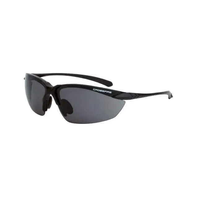 CROSSFIRE - Sniper Premium Safety Eyewear, Matte Black/Smoke