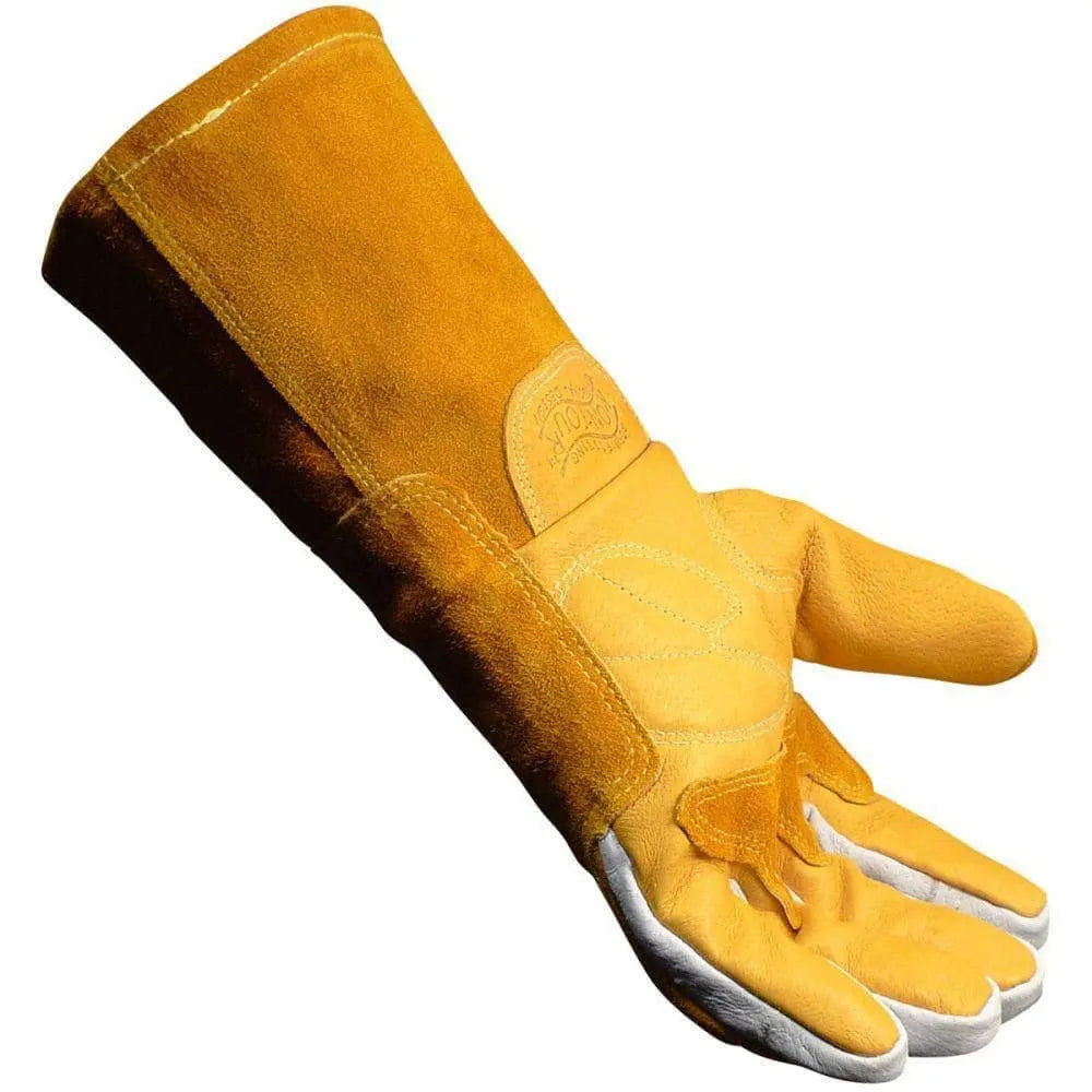 CAIMAN - Pig Grain FR Cotton Fleece Lined MIG/Stick Welding Gloves