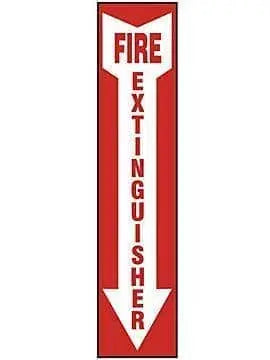 SAFEHOUSE SIGNS - FIRE EXTINGUISHER INSIDE - Pressure Sensitive Decal - 2.25