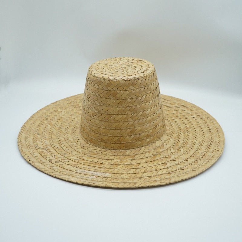 Boho Hat - Summer Hats, Sun Hat, Beach Hat - Wide Brim Straw Hat, Vintage Style Ottili Natural Grass