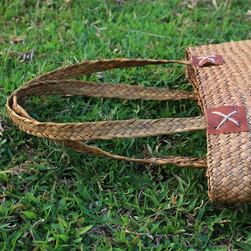 Boho Bag, Woven Straw Bag, Quinn Tote