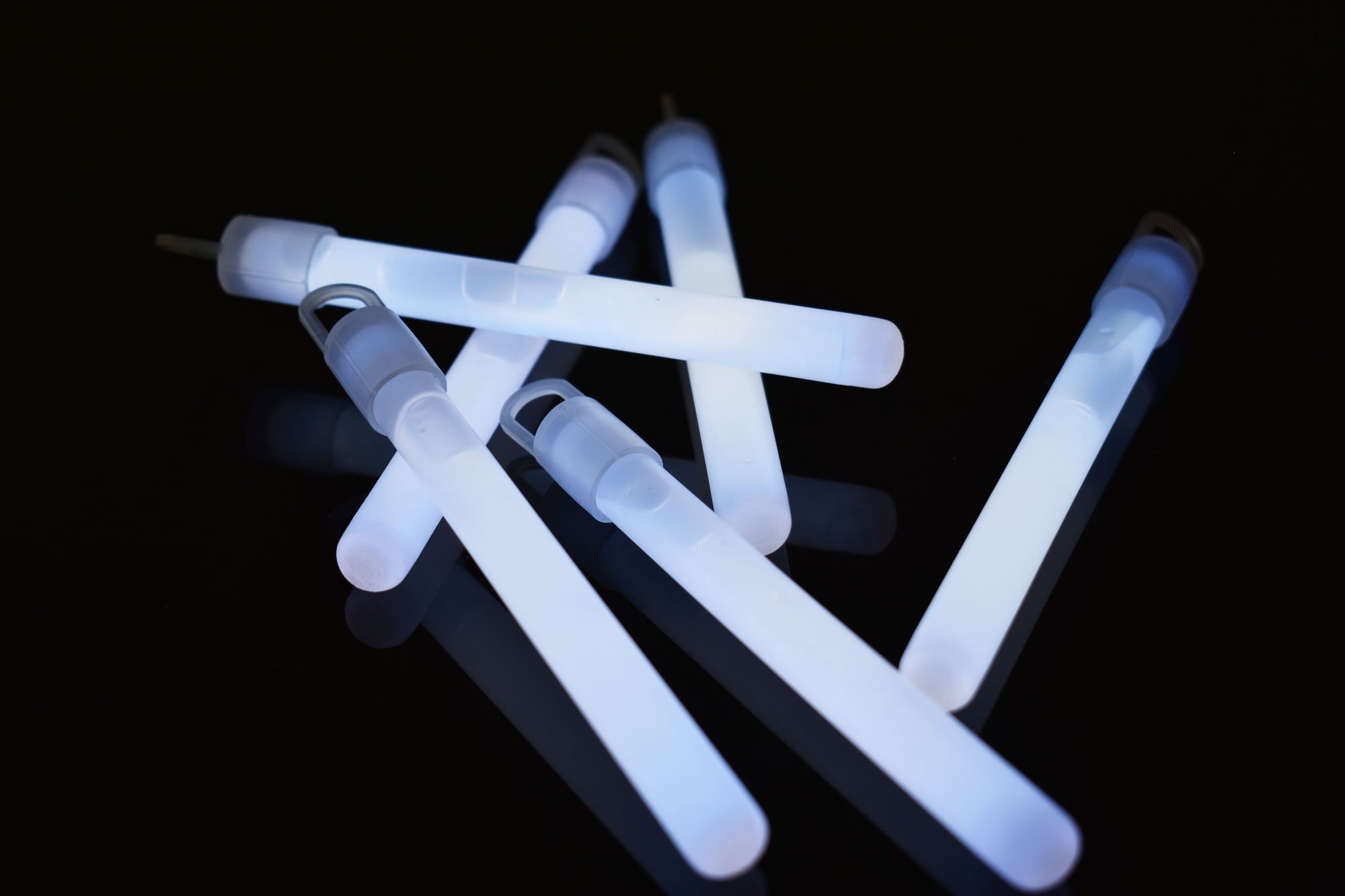 4 inch 10mm White Glow Sticks- 50 Per Package