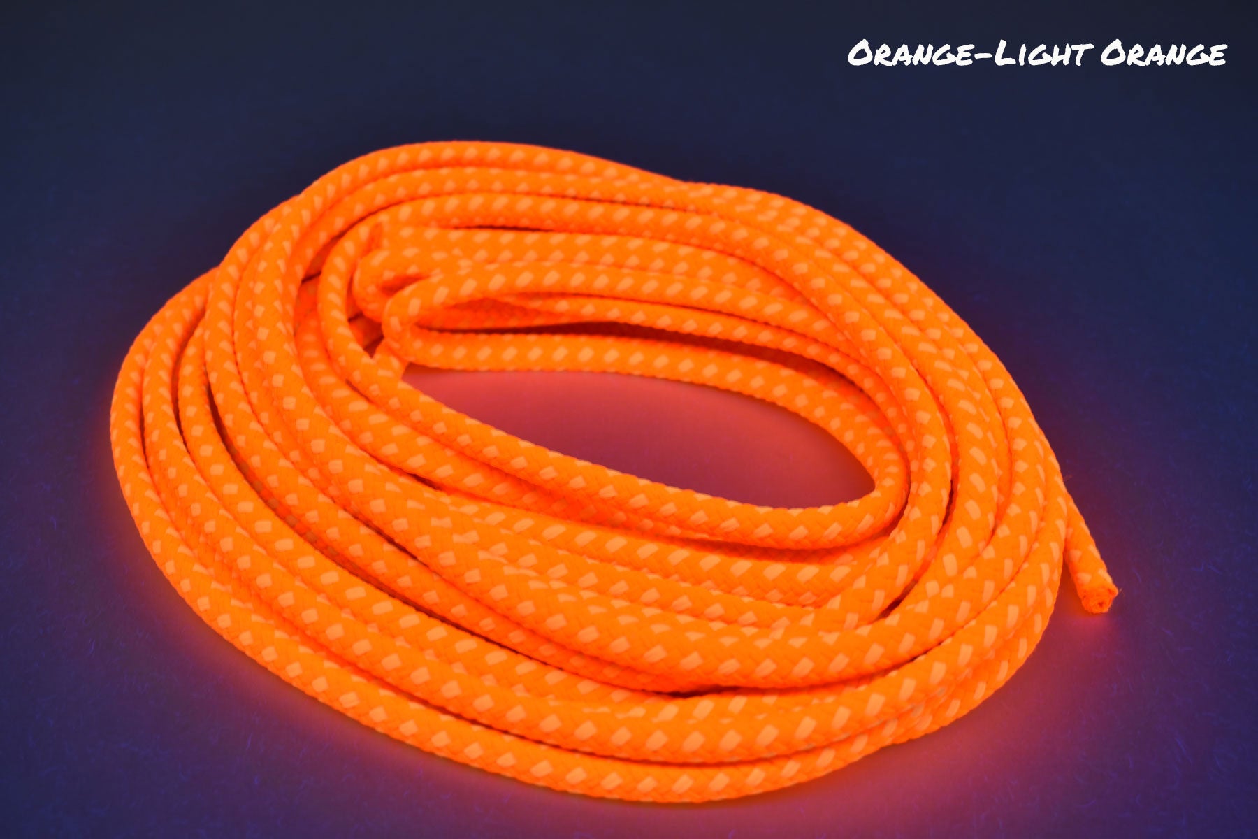 Blacklight BiColor Glo-Line 8mm Luminescent Decorative Roping