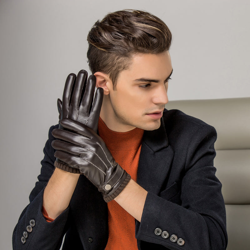leather gloves for men