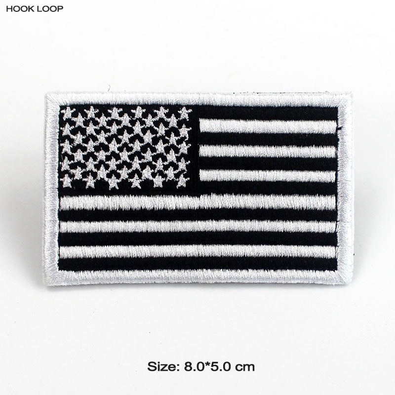 Tactical USA Flag Patch with Velcro Backing