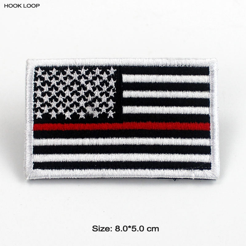 Tactical USA Flag Patch with Velcro Backing