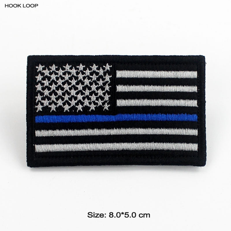 Tactical USA Flag Patch with Velcro Backing