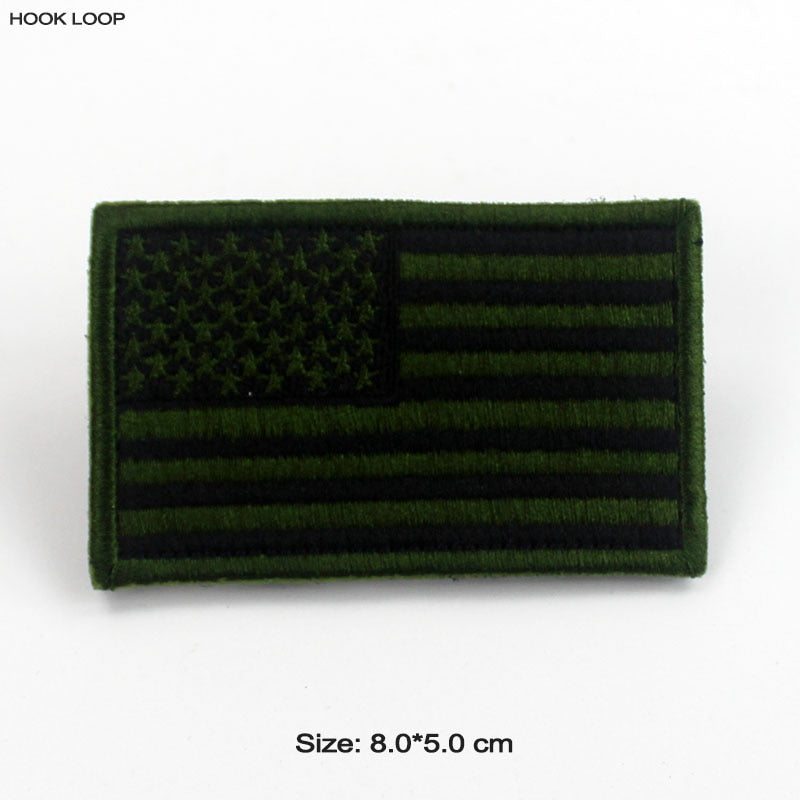 Tactical USA Flag Patch with Velcro Backing