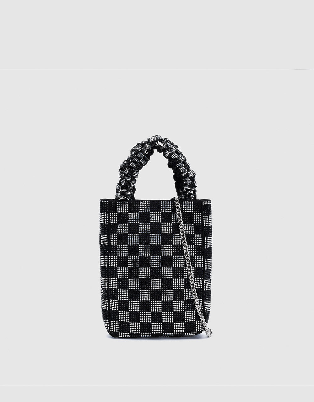 Checkered Rhinestone Bag