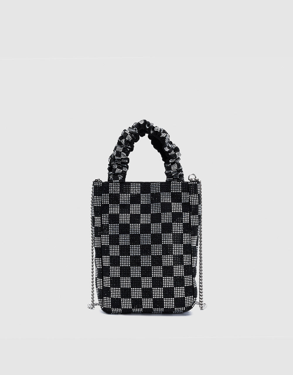 Checkered Rhinestone Bag